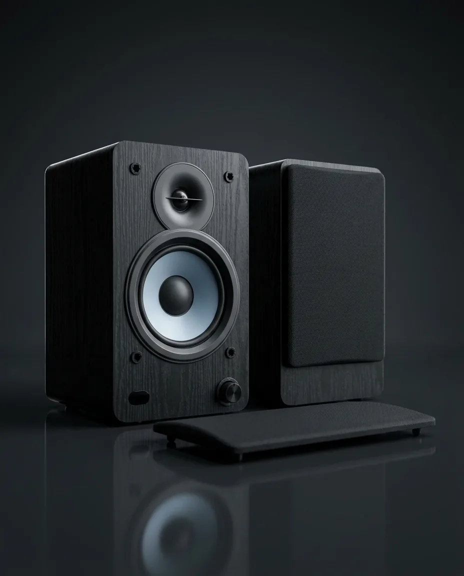 YE-B333 — active bookshelf speakers, two-way