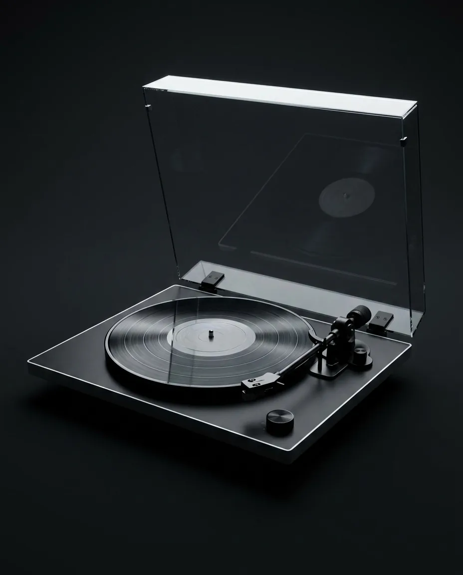 YE-TT61 — high-fidelity vinyl turntable, black